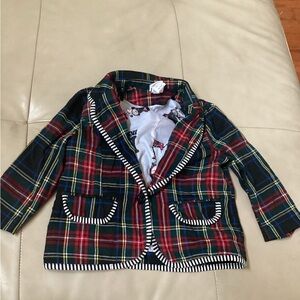 Harajuku Mini For Target, Plaid & Stripe 2011 Collection Blazer Jacket, Size 7/8